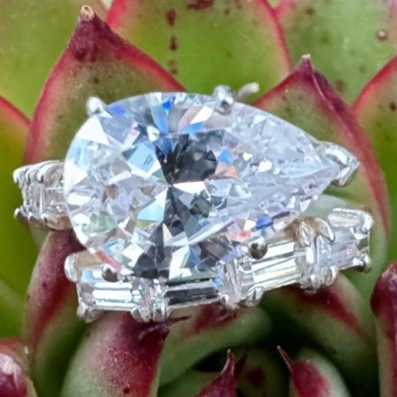 Sterling Silver, CZ, ESPO, Joseph Esposito, Ring Size 5 3/4, 4 Grams - Picture 9 of 10